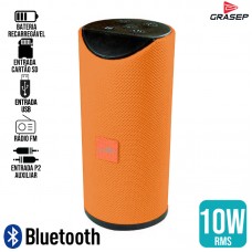 Caixa de Som Bluetooth D-Y03 Grasep - Laranja